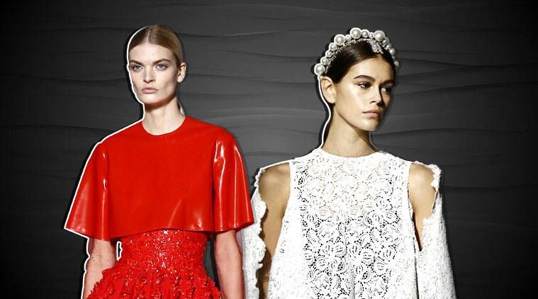 Givenchys Spring’19 couture -kolleksjon har bue -ryggsekker og dristige latex -antrekk