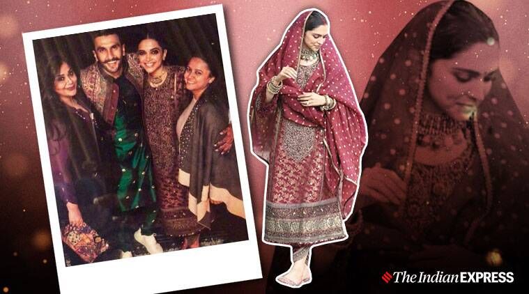 Deepika Padukone elige un traje de Sabyasachi de su ajuar de boda para su aniversario