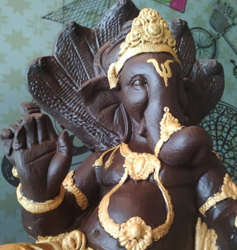 ganesh chaturthi, ludhiana ganesh şokolad bütü, ganesha şokolad bütü, hind ekspres, ganpati şokolad bütü