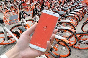 Dockless cykeldeling i Kina